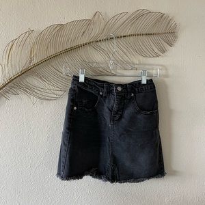 Wild Fable black denim skirt